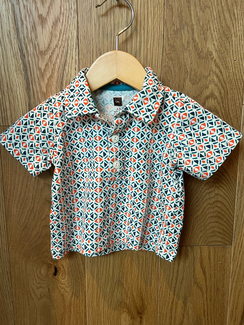 Tea Collection geometric baby polo shirt